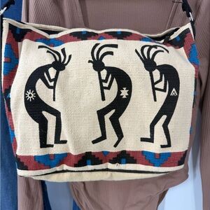 El Paso Saddle Blanket Co. Southwestern Kokopelli Shoulder bag tote OS